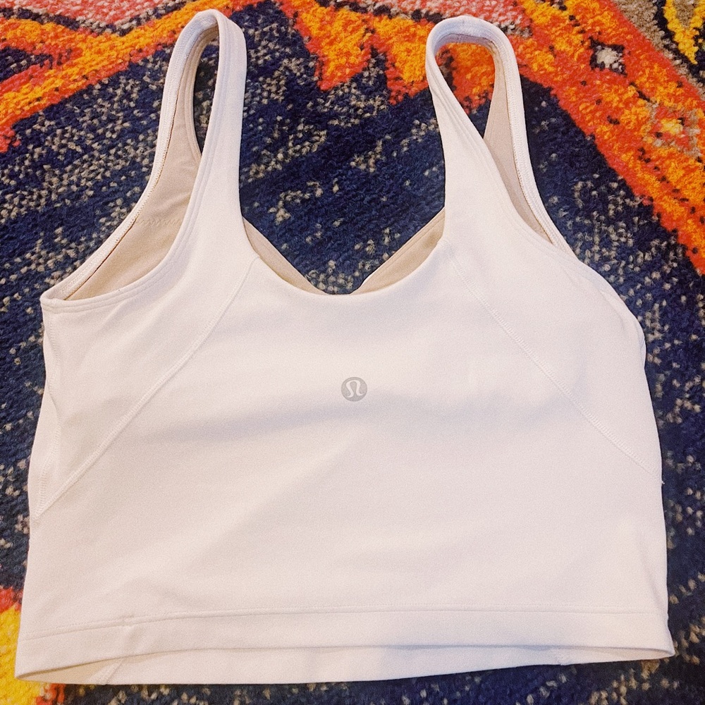 LIKE NEW- White lululemon Align Tank